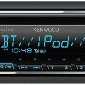 Kenwood Excelon KDC-X304 1-DIN CD Receiver with Bluetooth